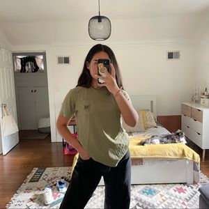 (2 for 10$) COTTON ON Green shirt with pocket